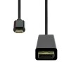USB-C to DisplayPort kabel, Sort