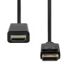 DisplayPort - HDMI kabel, sort