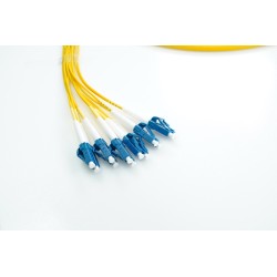 XCore 12 leder (6 par) fiber patchkabel OS2, LC/UPC