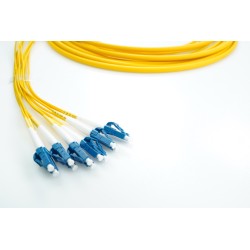 XCore 12 leder (6 par) fiber patchkabel OS2, LC/UPC