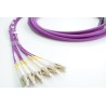 XCore 12 leder (6 par) fiber patchkabel OM4, LC/UPC