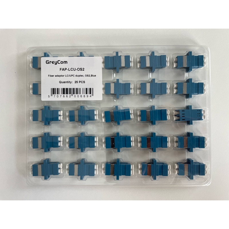 Singlemode LC/UPC mellemled, duplex, 25 pack