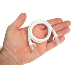 QFLEX 0,25 meter Netværkskabel kategori 6, Hvid