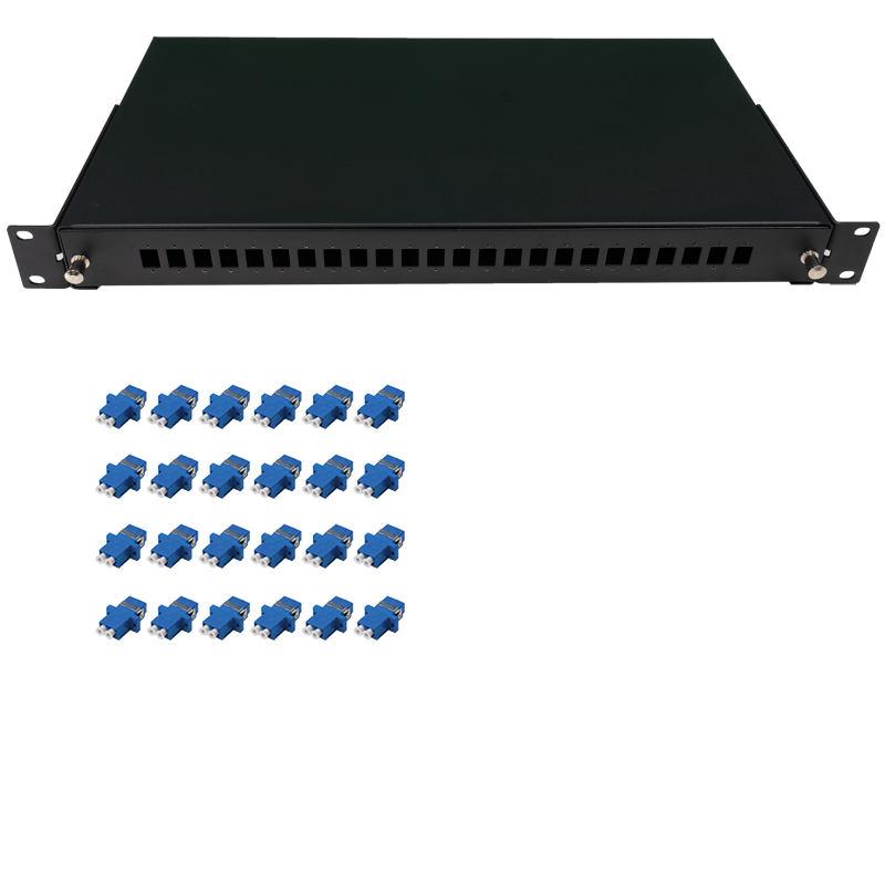 Fiber patchpanel 24 port kit (24x LC adaptor)