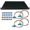 Fiber patchpanel 24 port kit (24x LC adaptor, 48 pigtails)