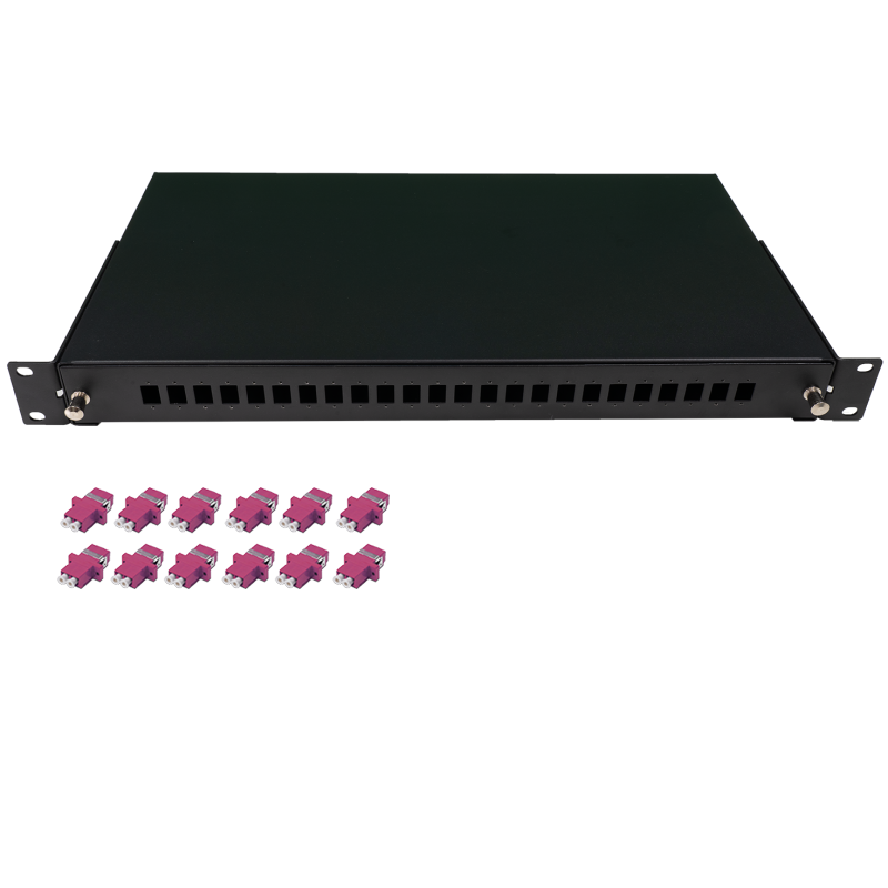 Fiber patchpanel 24 port kit (12x LC adaptor)