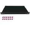 Fiber patchpanel 24 port kit (12x LC adaptor)