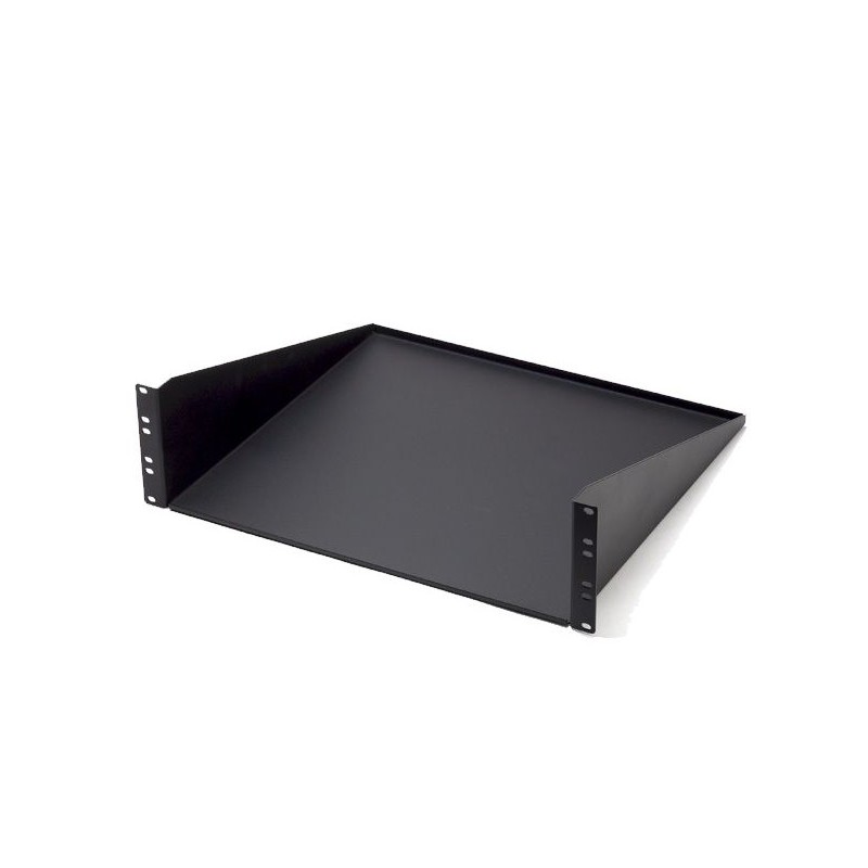 3HE Rackhylde, dybde 400 mm, sort