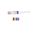 QFLEX COLOR 0,50 meter Netværkskabel kategori 6A, Hvid