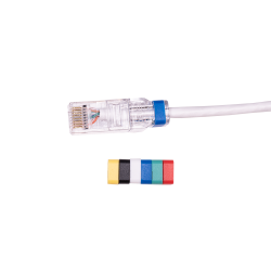 QFLEX COLOR 2,00 meter Netværkskabel kategori 6A, Hvid