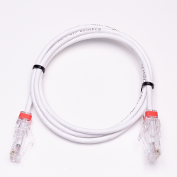 QFLEX COLOR 2,00 meter Netværkskabel kategori 6A, Hvid
