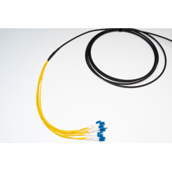 QuickFiber Pro Fiberinstallationskabel 12-Leder Singlemode OS2, LC/UPC