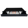 Fiber patchpanel 24 port kit (24x LC adaptor, 48 pigtails)