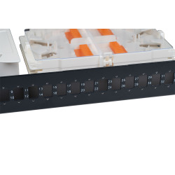 Fiber patchpanel 24 port kit (24x LC adaptor)