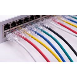 QFLEX 0,15 meter Netværkskabel kategori 6A, Hvid