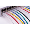 QFLEX 0,15 meter Netværkskabel kategori 6A, Hvid