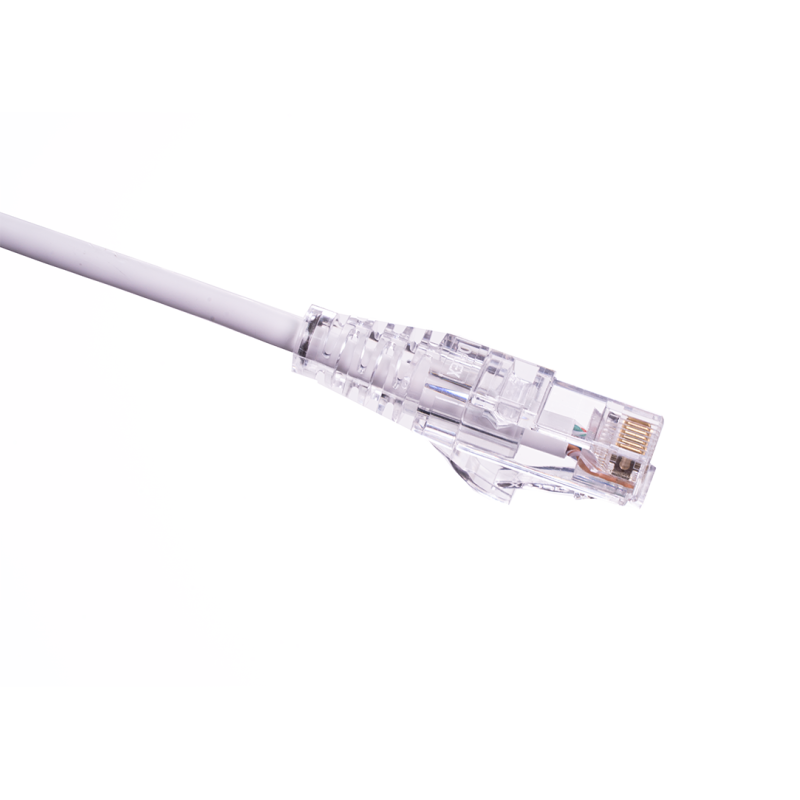 QFLEX 0,25 meter Netværkskabel kategori 6A, Hvid