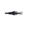 QFLEX 0,15 meter Netværkskabel kategori 6, Sort