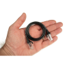 QFLEX 0,15 meter Netværkskabel kategori 6, Sort