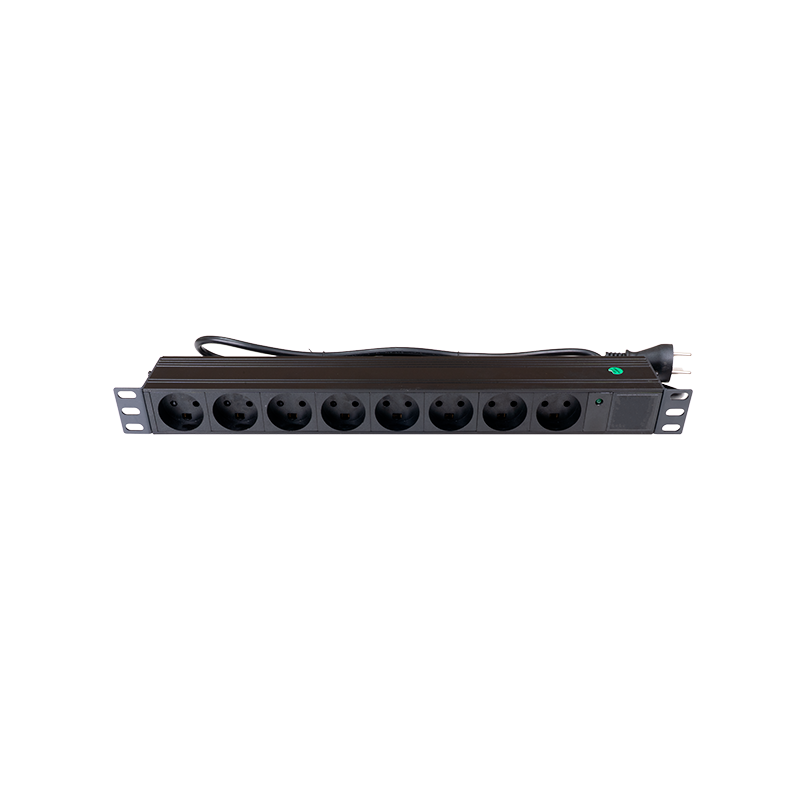 Powerpanel 8 udtag DK, 19"