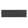 3HE Blindplade, 19", sort