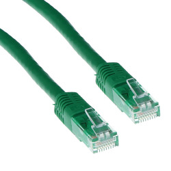 1,00 Meter Netværkskabel HQ, Kategori 6, GRØN