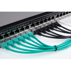 QFLEX 1,0 meter Netværkskabel kategori 6, Sort