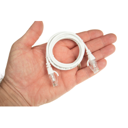QFLEX 0,5 meter Netværkskabel kategori 6, Hvid