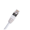 QFLEX 0,5 meter SSTP Netværkskabel kategori 6A, Hvid