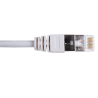 QFLEX 0,5 meter SSTP Netværkskabel kategori 6A, Hvid