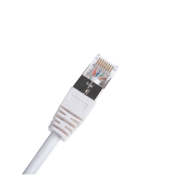 QFLEX 1,0 meter SSTP Netværkskabel kategori 6A, Hvid